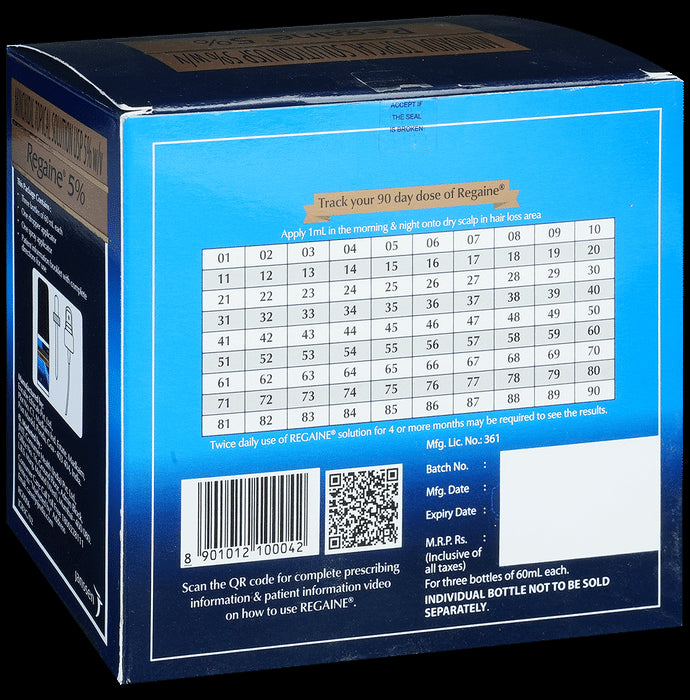 Regaine 5% Solution (3 Bottles)