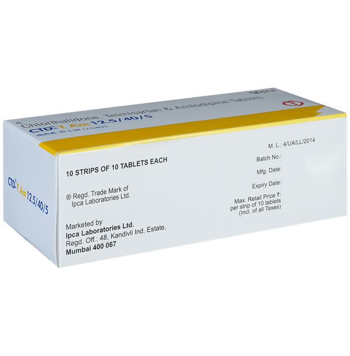 CTD-T AM 12.5/40/5 Tablet