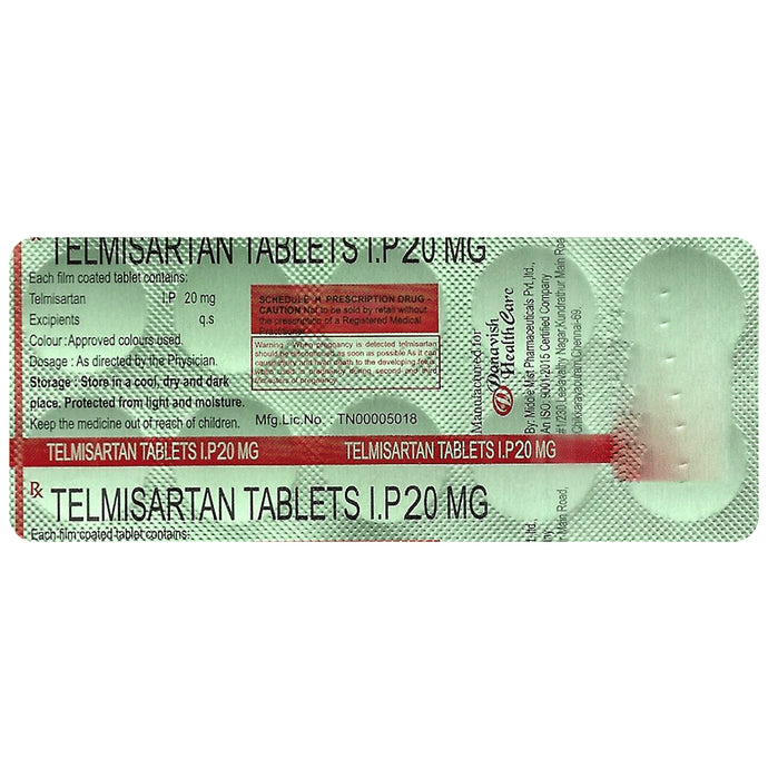 Danavish Telmisartan 20mg Tablet