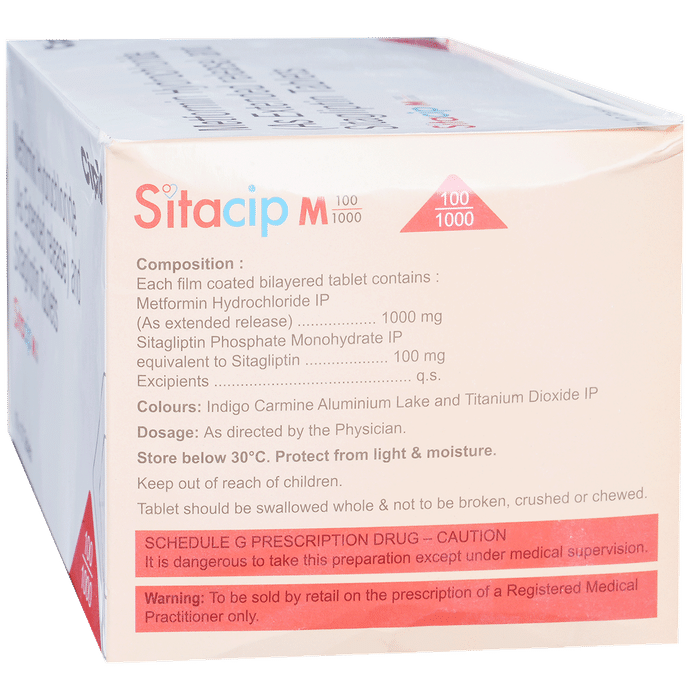 Sitacip M 100/1000 Tablet ER