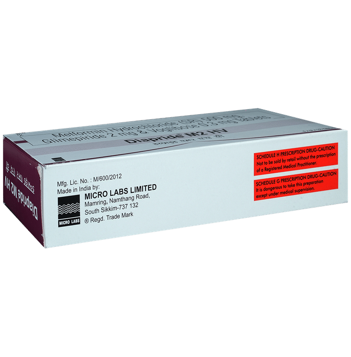 Diapride M2 HV 2mg/500mg/0.3mg Tablet SR