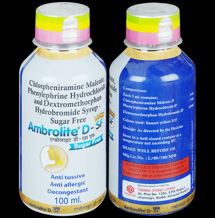 Ambrolite D Sugar Free Syrup