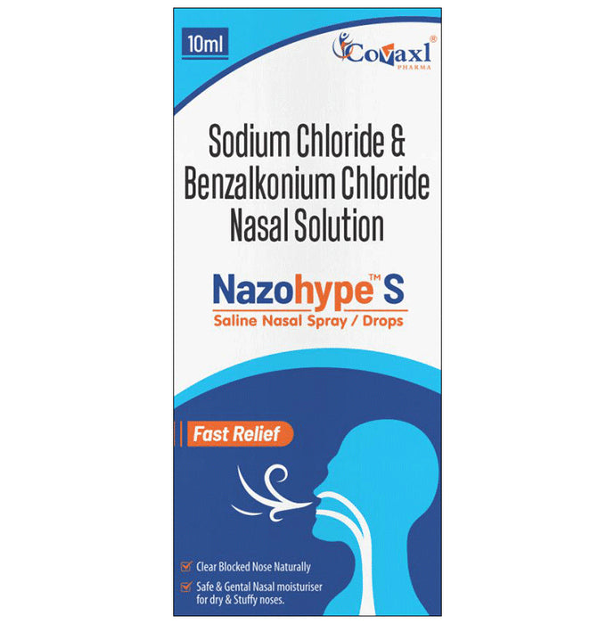 Nazohype S Saline Nasal Sparay/Drops - Classic Derma