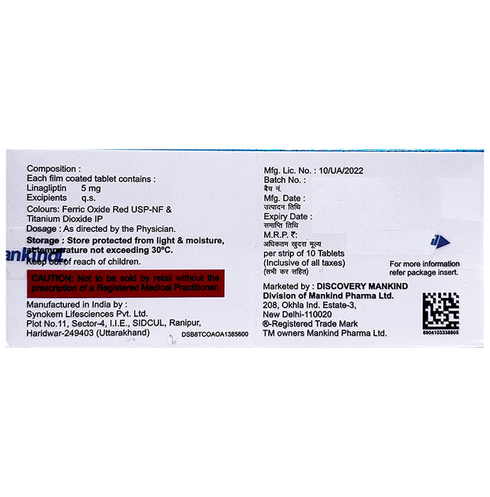 Dynaglipt L 5mg Tablet