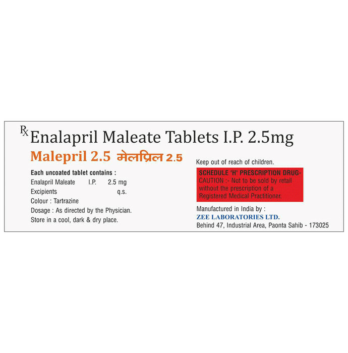 Malepril 2.5 Tablet