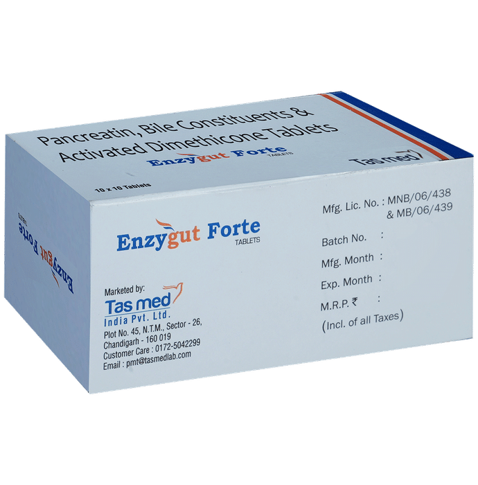 Enzygut Forte 192mg/25mg/40mg Tablet
