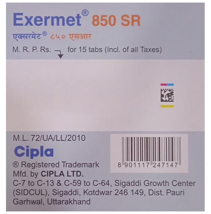 Exermet 850 SR Tablet
