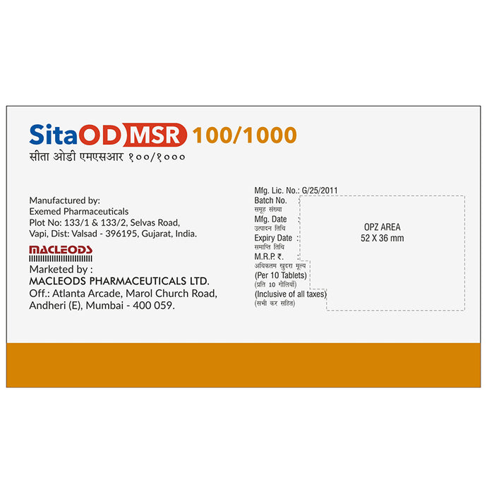 SitaOD MSR 100/1000 Tablet