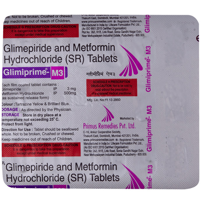 Glimiprime M 3 Tablet