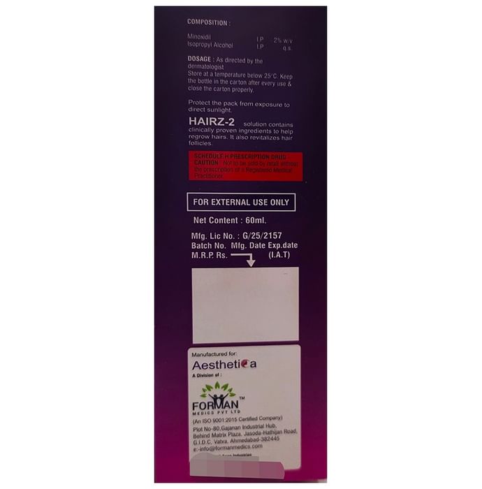 Hairz 2 Hair Growth Solution