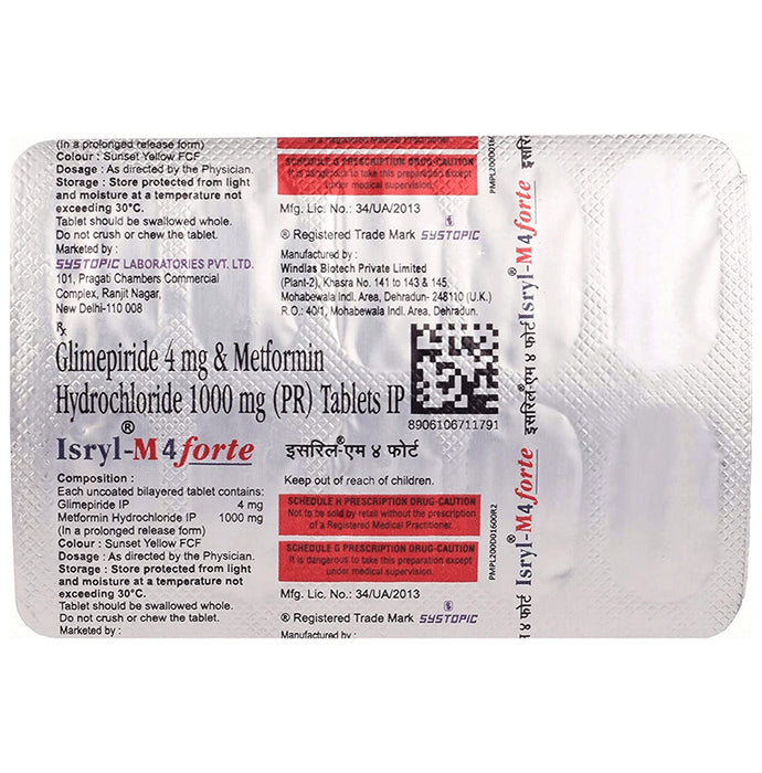 Isryl-M 4 Forte Tablet PR