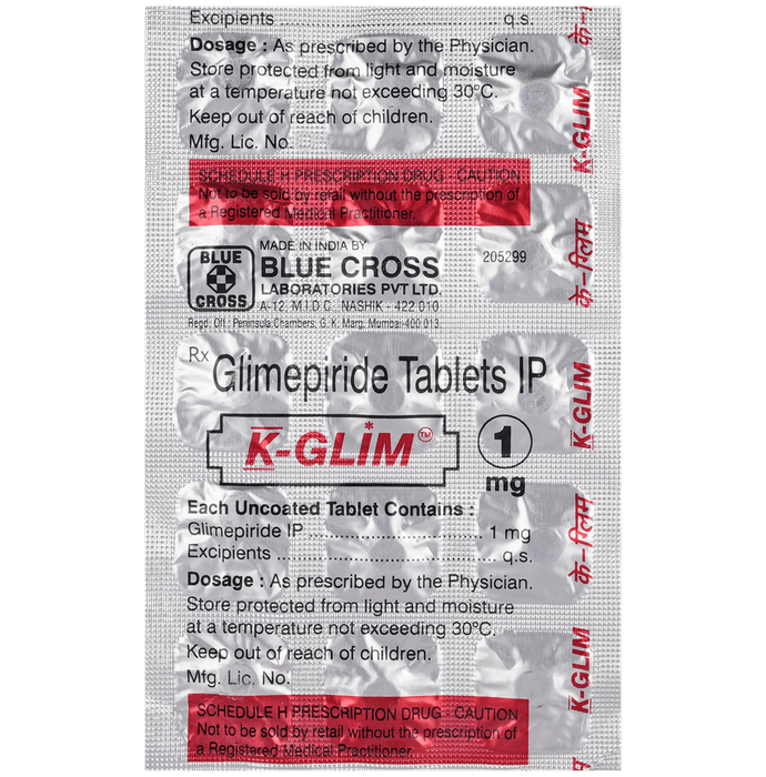 K-Glim 1mg Tablet