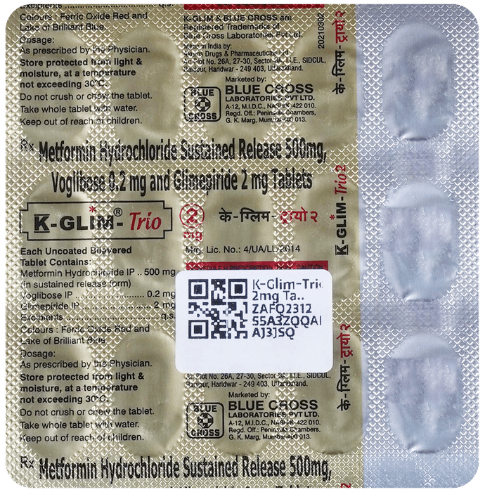 K-Glim-Trio 2mg Tablet SR