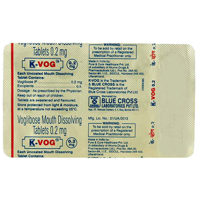 K-Vog 0.2mg Tablet MD