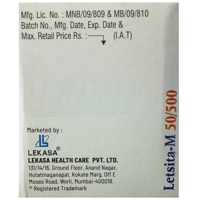 Letsita-M 50/500 Tablet