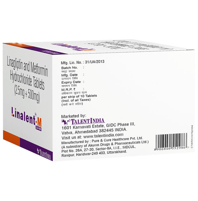 Linalent-M 2.5+500 Tablet