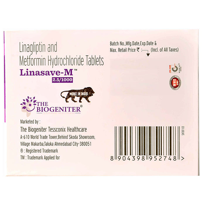 Linasave-M 2.5/1000 Tablet