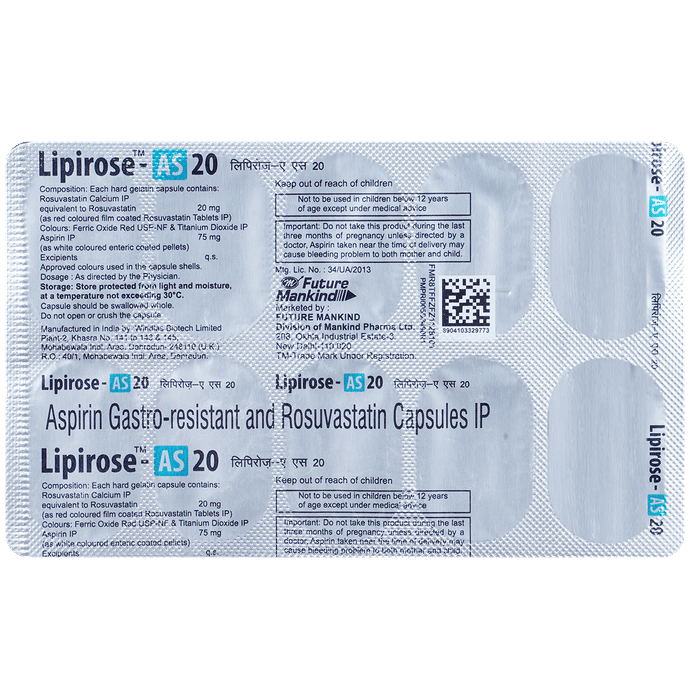 Lipirose-AS 20 Capsule