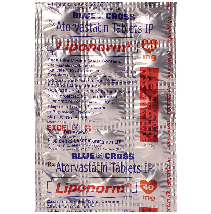 Liponorm 40mg Tablet