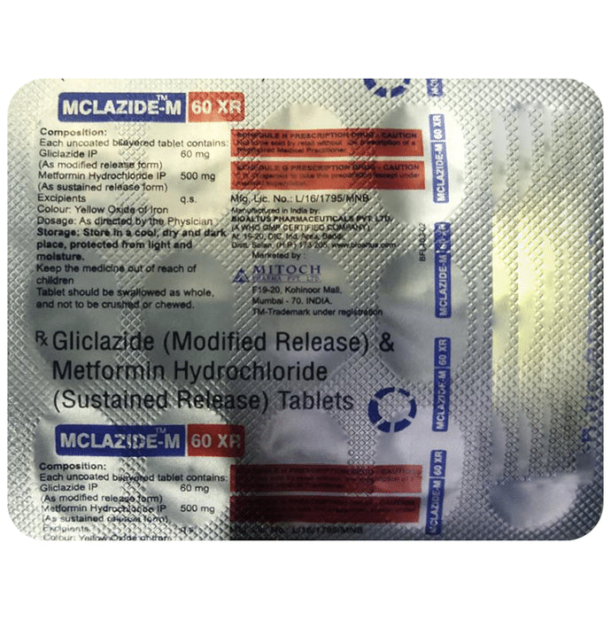 Mclazide-M 60 XR Tablet
