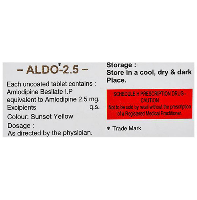 Aldo 2.5mg Tablet