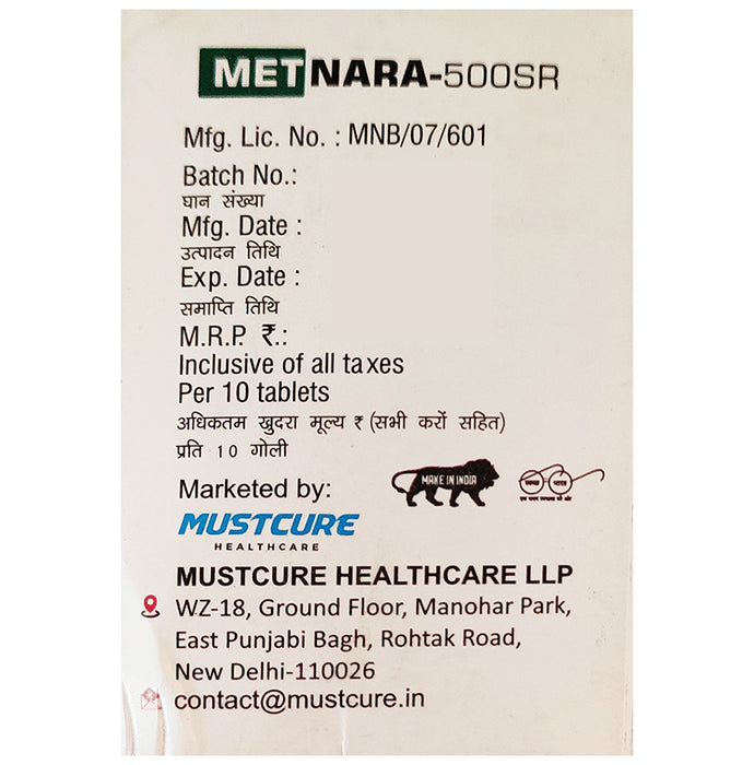 Metnara 500SR Tablet