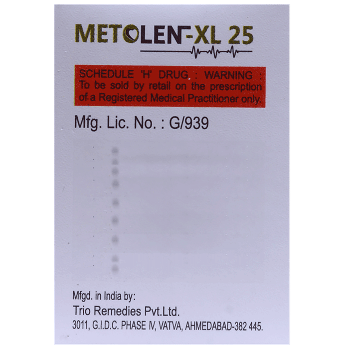 Metolen -XL 25 Tablet
