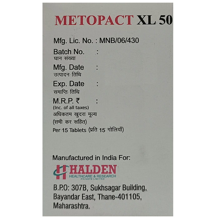 Metopact XL 50 Tablet
