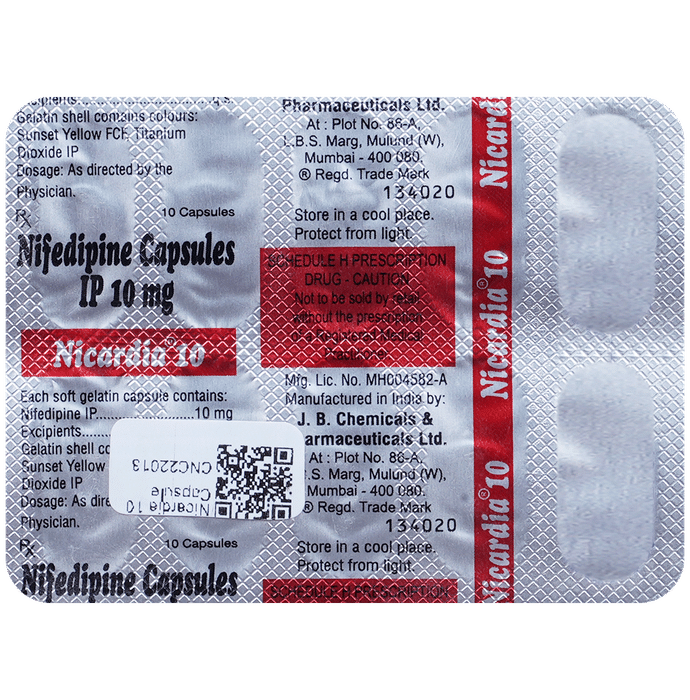 Nicardia 10 Capsule