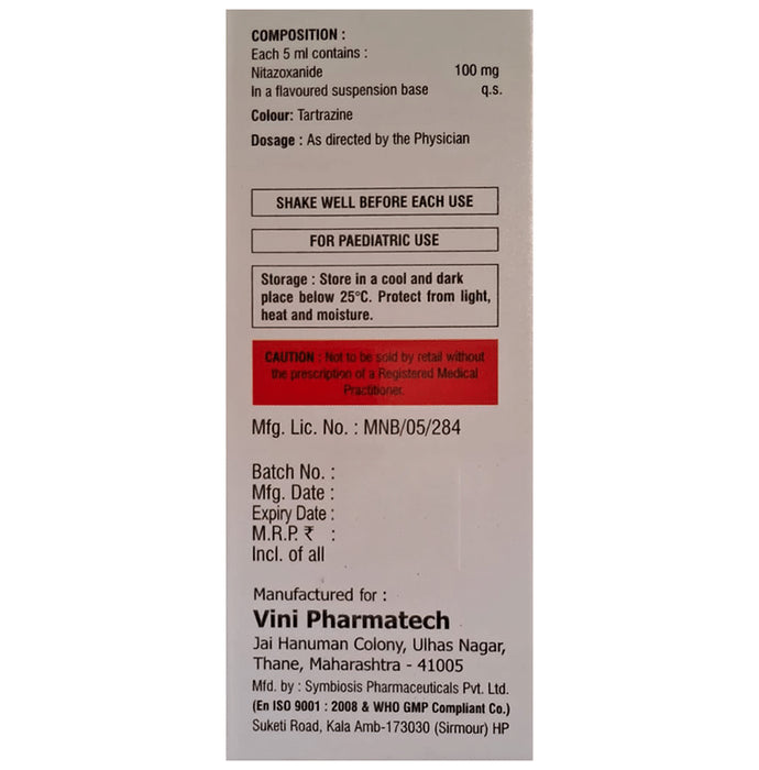 Nitanide Oral Suspension Strawberry