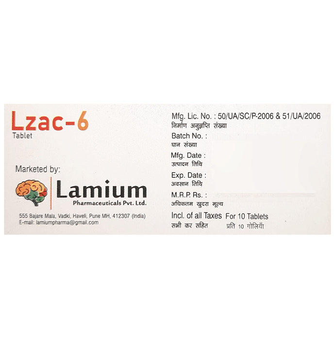 Lzac 6 Tablet