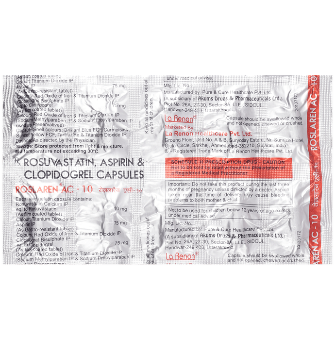 Roslaren AC 75mg/10mg/75mg Capsule