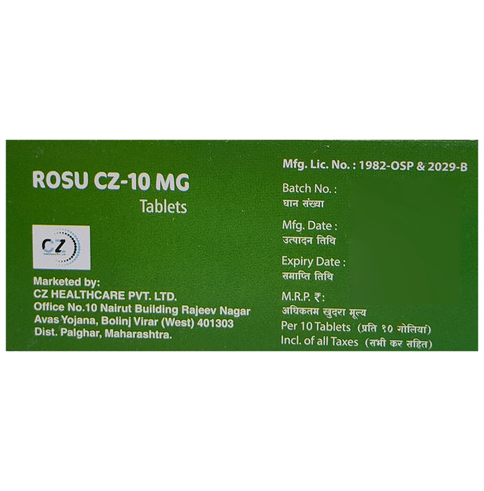 Rosu CZ 10mg Tablet