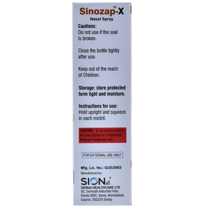 Sinozap-X Nasal Spray