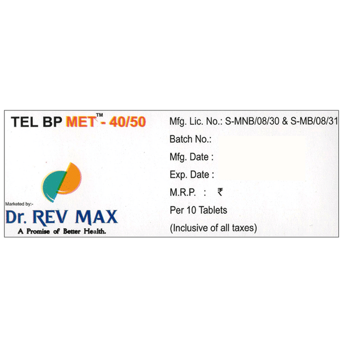 Tel BP Met 40/50 Tablet SR