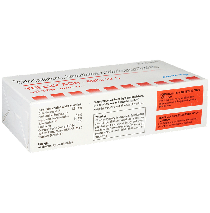Tellzy Ach 80/5/12.5 Tablet