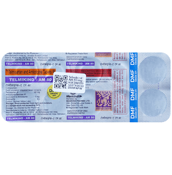 Telmikind-AM 80 Tablet