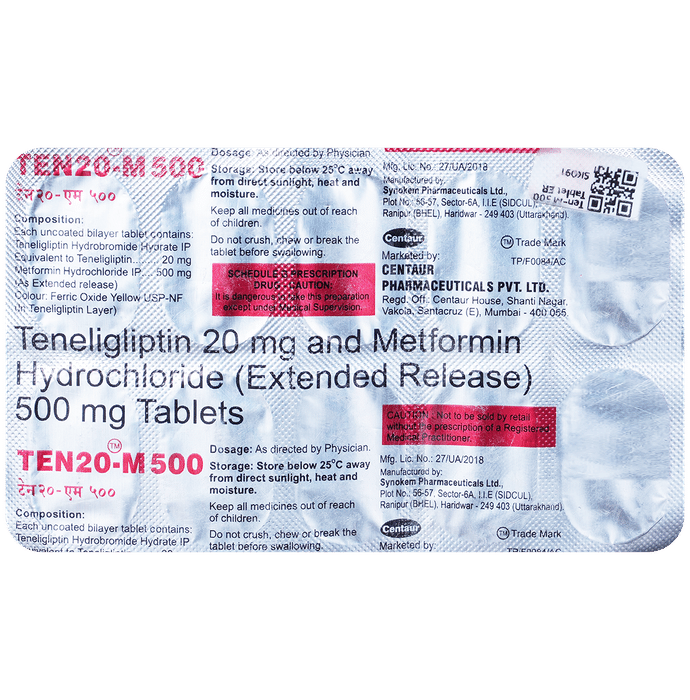 Ten-M 500 Tablet ER