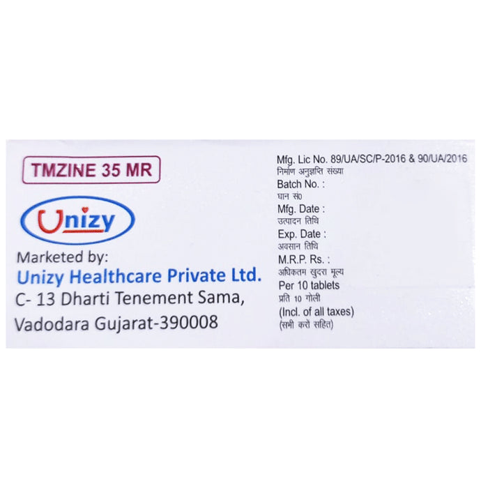 Tmzine 35 MR Tablet