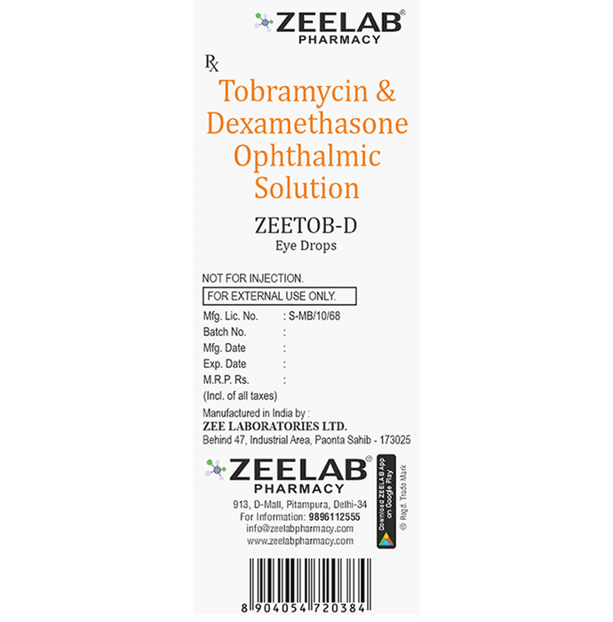 Zeetob-D Eye Drop