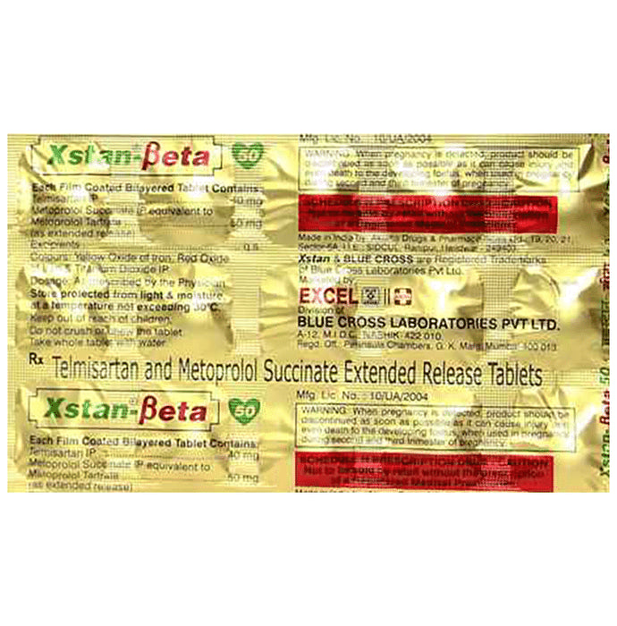 Xstan Beta 50 Tablet ER - Classic Derma