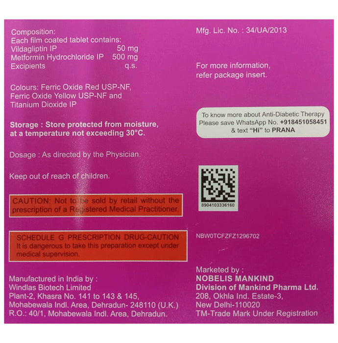 Zukanorm M 500 Tablet