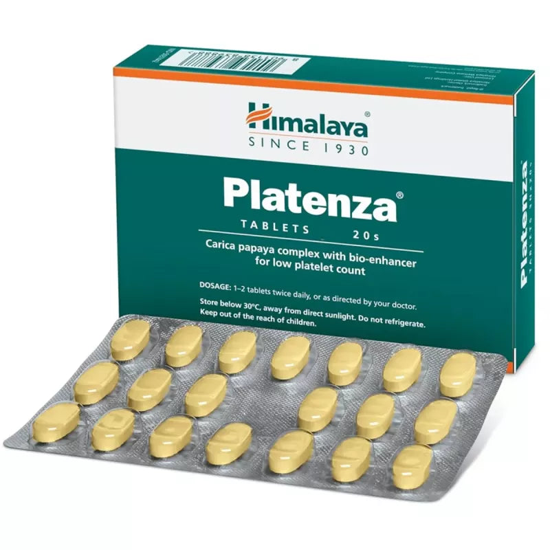 Himalaya Healthcare Platenza Tablet with Carica Papaya Complex | Manages Low Platelet Count