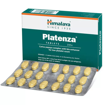 Himalaya Healthcare Platenza Tablet with Carica Papaya Complex | Manages Low Platelet Count
