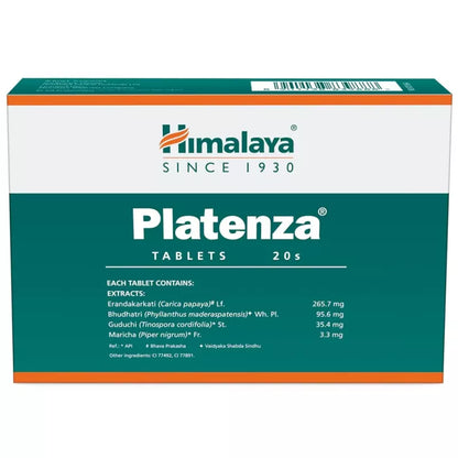 Himalaya Healthcare Platenza Tablet with Carica Papaya Complex | Manages Low Platelet Count