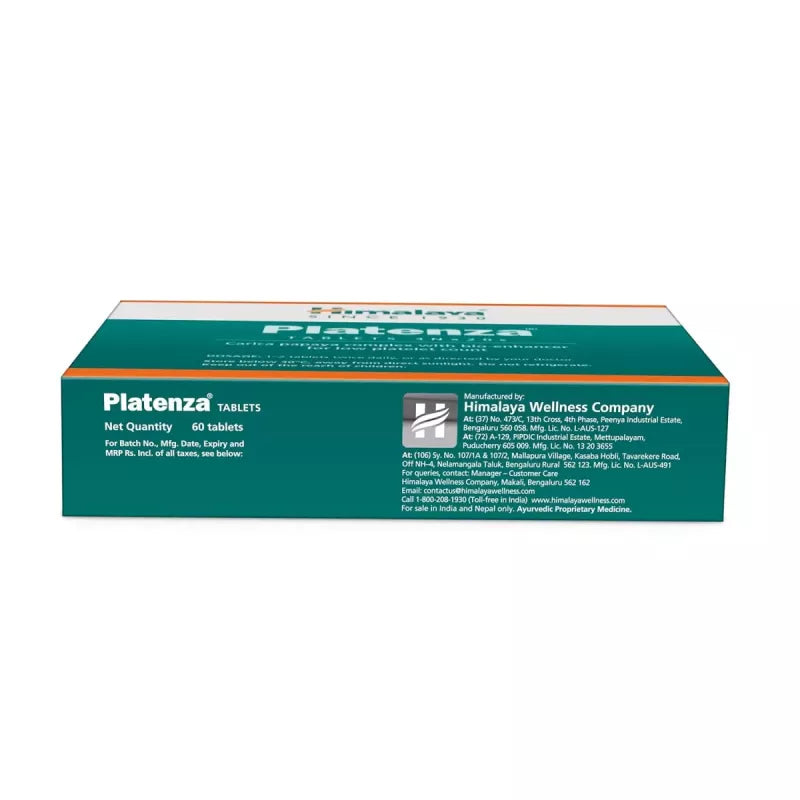 Himalaya Healthcare Platenza Tablet with Carica Papaya Complex | Manages Low Platelet Count