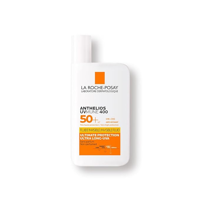 La Roche-Posay Anthelios Uvmune 400 Spf 50+ Invisible Fluid Water + Sweat Resistant, 50Ml, All - Classic derma