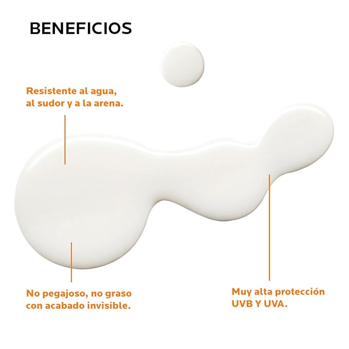 La Roche-Posay Anthelios Uvmune 400 Spf 50+ Invisible Fluid Water + Sweat Resistant, 50Ml, All