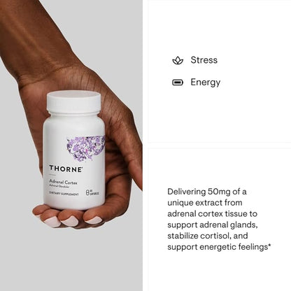 Thorne Research, Adrenal Cortex, 60 Vegetarian Capsules