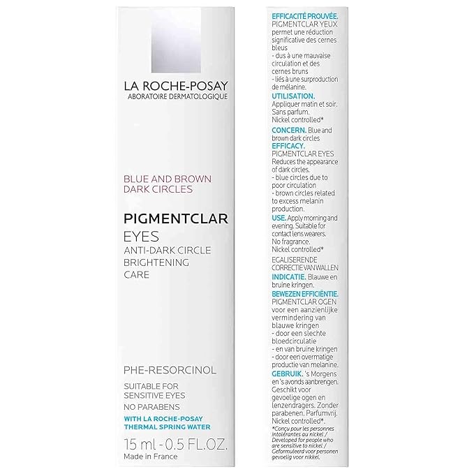 La Roche-Posay Pigmentclar Dark Circles Eye Cream with Caffeine, 0.5 FL Oz
